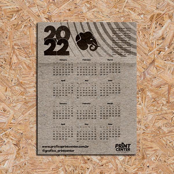 Calendário de Parede Simples