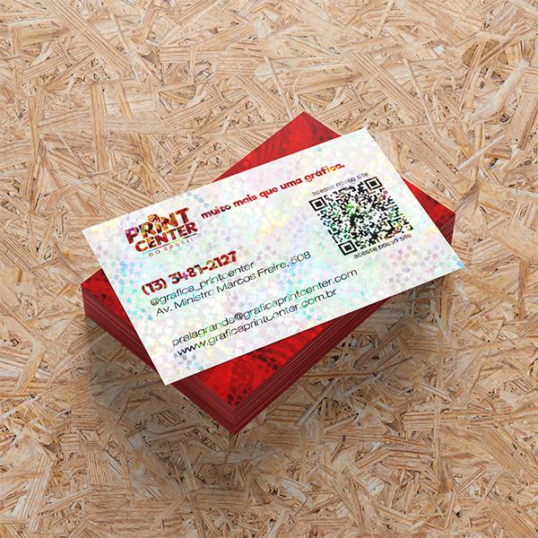 Cartão de Visitas - Holográfico