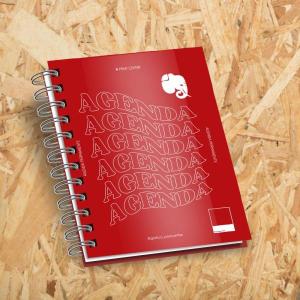Agenda Diária 2026 354 Páginas - Papel Offset 63gr 15x21cm Capa Frente Colorido (4x0 cores)  / Miolo padrão Capa Dura Wire-o 1x folha de Entrada - Couche 150gr - 4x0 cores
