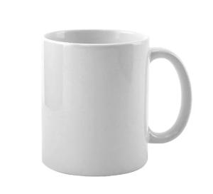 Caneca de Cerâmica Branca Para Sublimação Capacidade 325ml   Resinada para sublimação Sem Personalização 