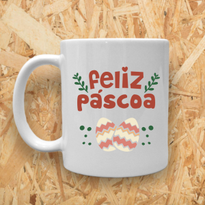 Caneca de Cerâmica Páscoa