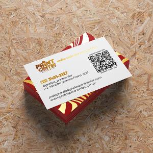 Cartão de Visitas - Laminado Fosco e Hotstamping