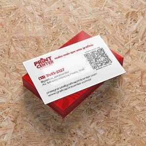 Cartão de Visitas - Laminado Fosco Couche 300gr Padrão - 8,8 x 4,8cm 4X0 - Colorido Frente Laminado Fosco Frente-Verso Corte Reto Sem Extra