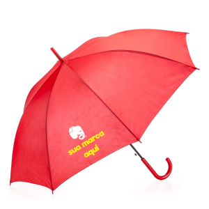 Guarda Chuva Personalizado Tecido de Nylon Tamanho Aberto:  84,5x105x105cm Personalização Colorida Tamanho 20x20cm Varetas de Aço Abertura Automática Pegador de Plastico