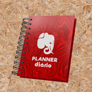 Planner Diário 2026 164 Páginas - Papel Offset 63gr 15x21cm Capa Frente Colorido (4x0 cores)  / Miolo padrão Capa Dura Wire-o 1x folha de Entrada - Couche 150gr - 4x0 cores