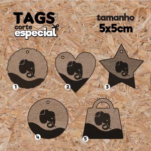 Tag Especial - em Kraft - 5cm x 5cm