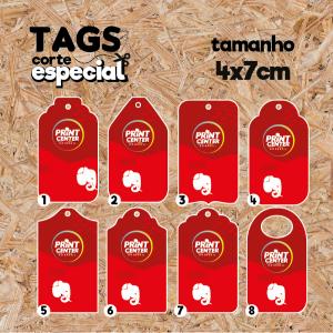 Tag Especial - Laminado - 4cm x 7cm