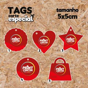 Tag Especial - Laminado - 5cm x 5cm