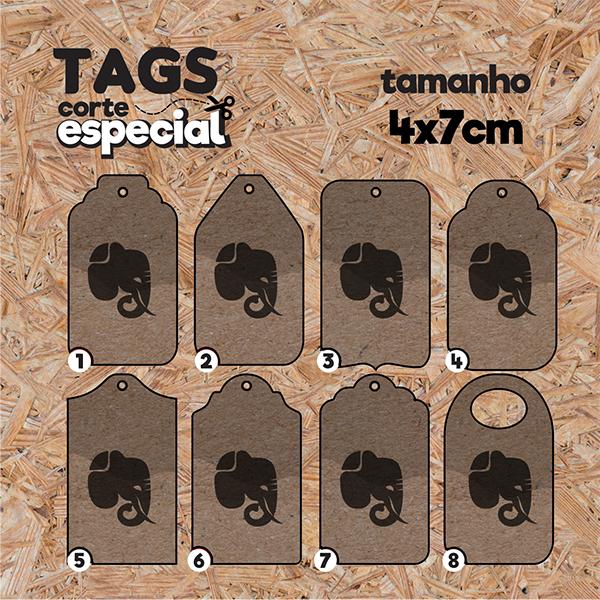 Tag Especial - em Kraft - 4cm x 7cm
